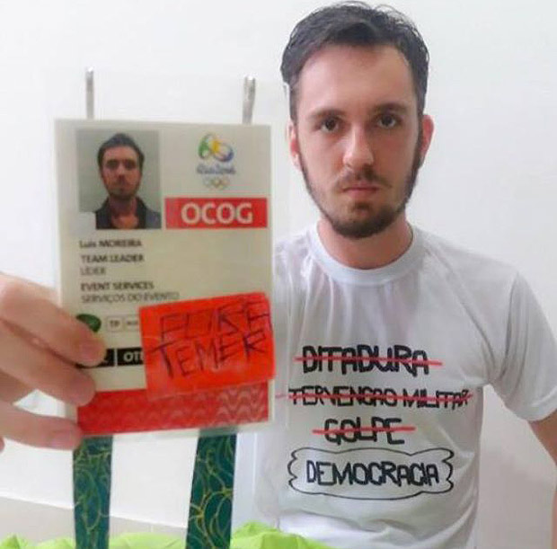 Luis Moreira deixou de ser voluntrio na Olimpiada