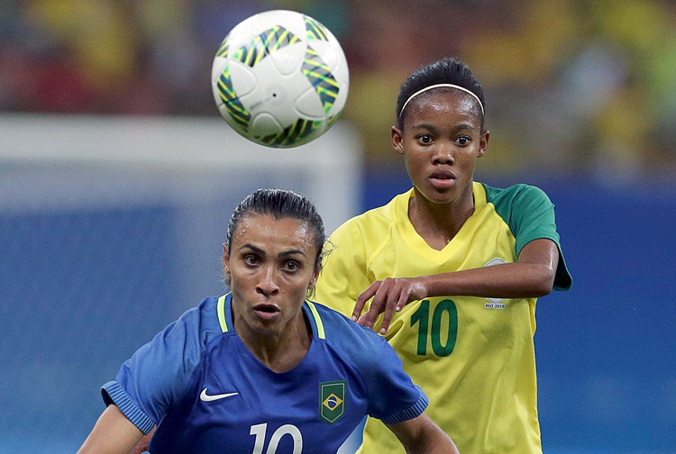 Brasil empatou em 0 a 0 com a África do Sul. Marta entrou só no segundo tempo