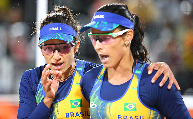 Dupla brasileira Brbara/gatha se classificou na segunda posio