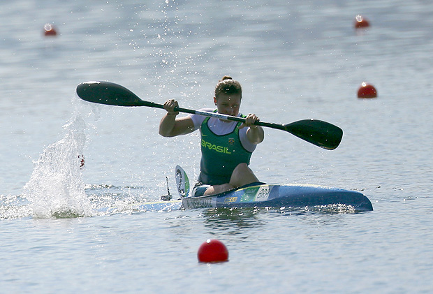 Ana Paula Vergutz durante a competio olmpica