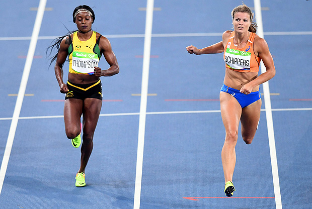 Thompson supera a holandesa Dafne Schippers na reta final dos 200 m
