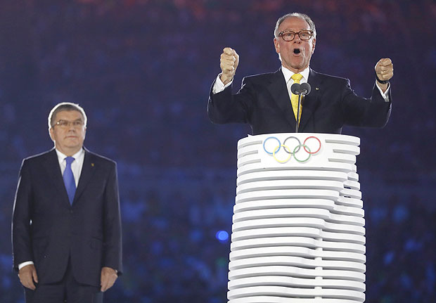 Carlos Arthur Nuzman, presidente do COB, em abertura da Olimpada do Rio