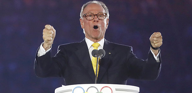 President of the Brazilian Olympic Committee Carlos Arthur Nuzman speaks during opening ceremony of the Rio 2016 Olympic Games 