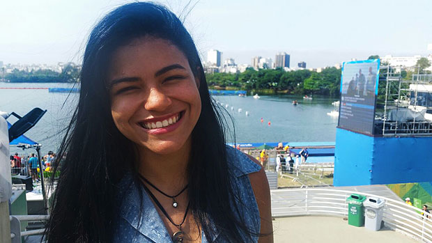 Larissa Silva dos Santos, 18, namorada de Isaquias Queiroz