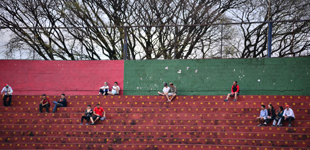 Torcedores da portuguesa durante partida entre Portuguesa x Boa Esporte, jogo valido pela Srie C