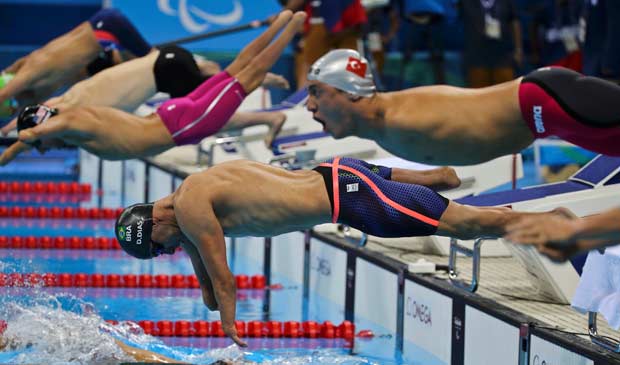 2016 Rio Paralympics - Swimming - Men's 50m Butterfly - S5 - Olympic Stadium - Rio de Janeiro, Brazil - 10/09/2016. Daniel Dias of Brasil competes REUTERS/Sergio Moraes NO SALES. FOR EDITORIAL USE ONLY. NOT FOR SALE FOR MARKETING OR ADVERTISING CAMPAIGNS. ORG XMIT: DOM209