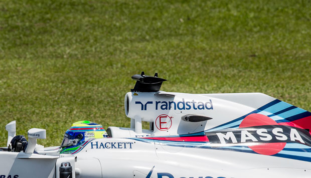 Felipe Massa durante treino em Interlagos