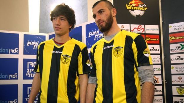 Gabriel Kadiev e Zaur Sadaev no dia 30 de janeiro de 2013, quando foram apresentados ao time