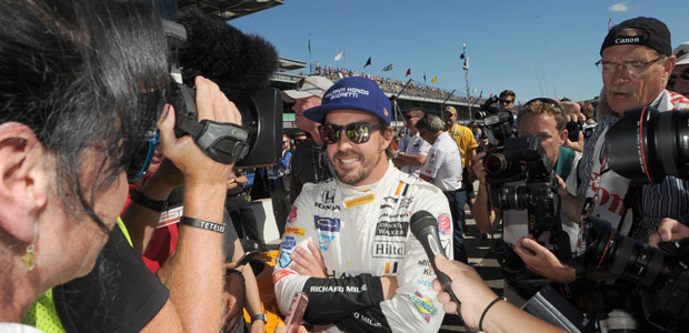 Fernando Alonso vai largar em quinto nas 500 Milhas de Indianpolis