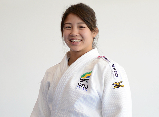 A judoca Stefannie Arissa Koyama, que disputar o Mundial de Budapeste pela seleo brasileira