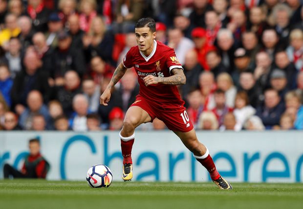 Premier League - Liverpool vs Burnley - Anfield, Liverpool, Britain - September 16, 2017 Liverpool's Philippe Coutinho in action REUTERS/Phil Noble EDITORIAL USE ONLY. No use with unauthorized audio, video, data, fixture lists, club/league logos or 