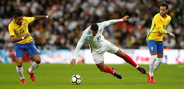 Seleo brasileira empatou coma Inglaterra em seu ltimo jogo em 2017