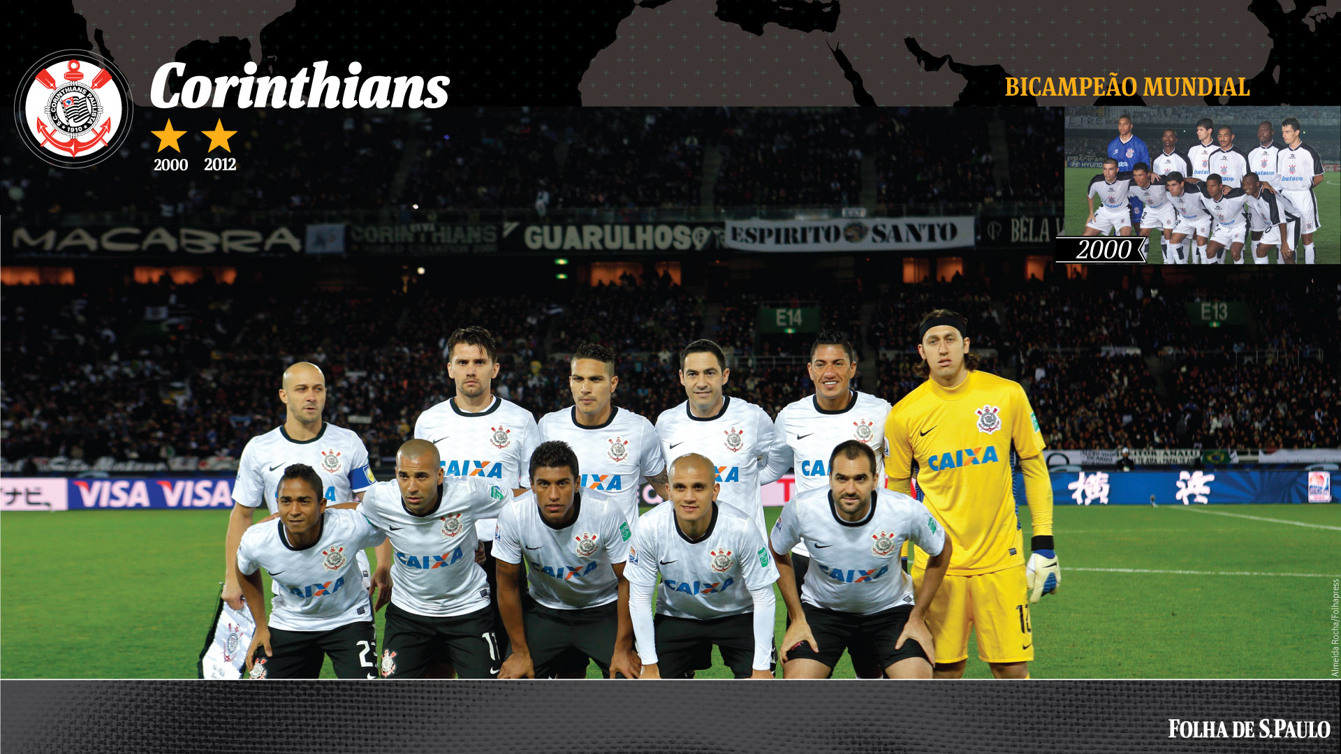 Corinthians Bi-Campeao Mundial - Soccer & Sports Background