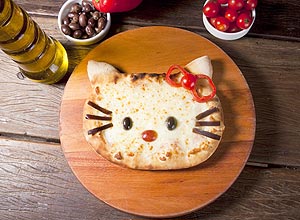 legenda: Pizza Hello Kitty crdito: Antonio Brasiliano
