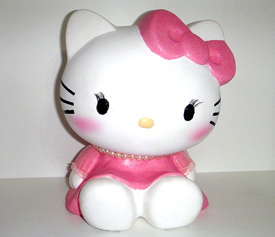 legenda: Toy Art de uma das embaixadoras da Hello Kitty no Brasil. crdito: Divulgao