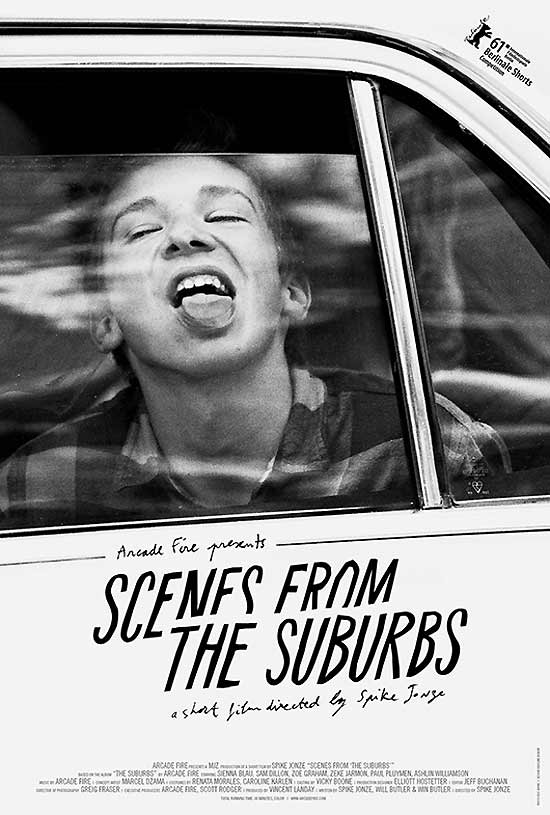 Cartaz do filme "The Suburbs", baseado no lbum homnimo do Arcade Fire crdito: Divulgao