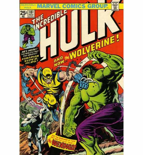 edio 181 da revista do hulk, com a primeira apario do Wolverine