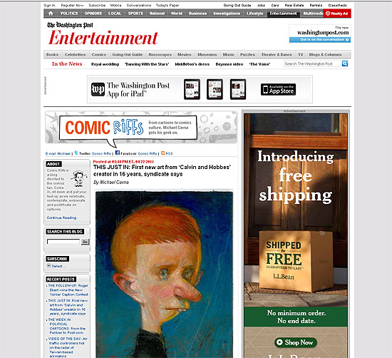 http://www.washingtonpost.com/blogs/comic-riffs/post/this-just-in-first-new-art-from-calvin-and-hobbes-creator-in-16-years-syndicate-says/2011/04/22/AF7l7NQE_blog.html / pintura de bill watterson