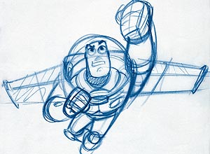 Buzz Lightyear antes de poder voar
