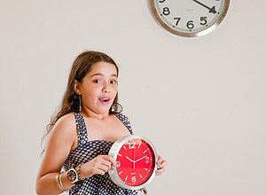 Ana Luiza Cavalini, 10, tenta não desregular tanto o relógio nas férias