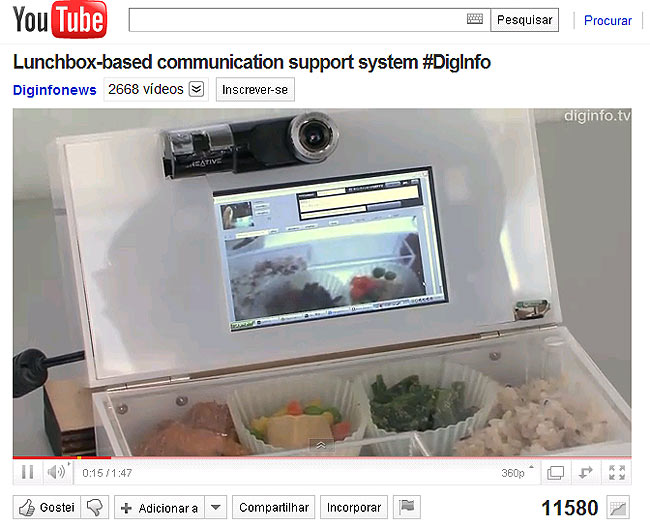 Reproduo de Youtube Lunchbox-based communication support system #DigInfo 