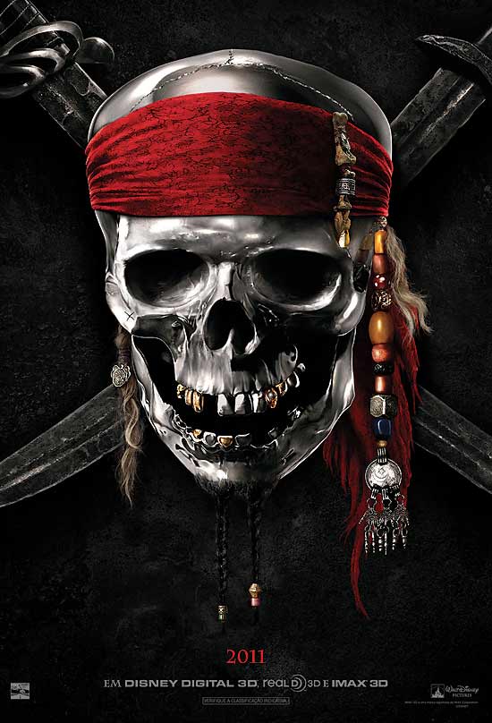 Cartaz do novo filme "Piratas do Caribe"
