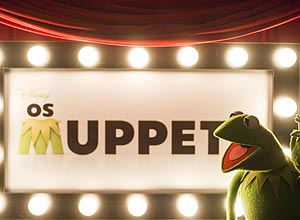 Kermit, do Muppets, veio ao Brasil para promover filme