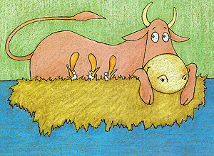 Ilustração de "As Patas da Vaca", de Bartolomeu Campos de Queirós