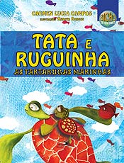 Capa do livro "Tata e Ruguinha, as Tartarugas Marinhas"