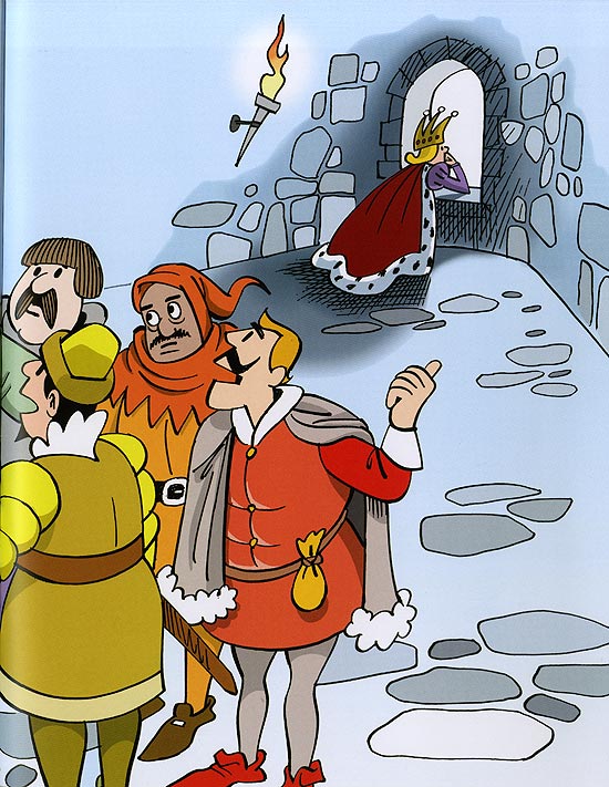 Ilustrao do livro 'O Reizinho do Castelo Perdido', de Mauricio de Sousa e Ziraldo