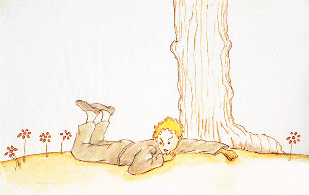 Ilustração do livro "O Pequeno Príncipe"