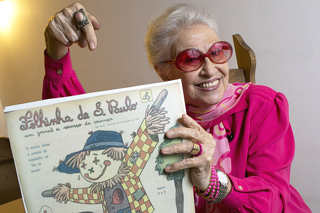 Tia Lenita foi a fundou a "Folhinha", em 1963, e foi sua primeira editora.