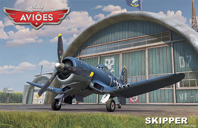 O avio Skipper, que lutou na Segunda Guerra, foi inspirado no modelo Corsair.