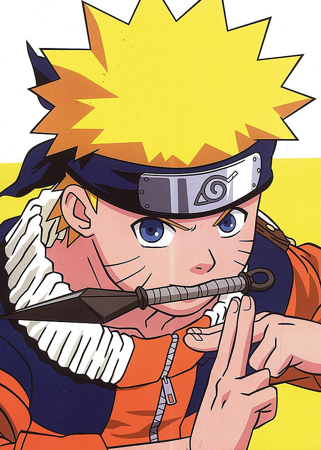 Um desenho de um personagem de desenho animado naruto