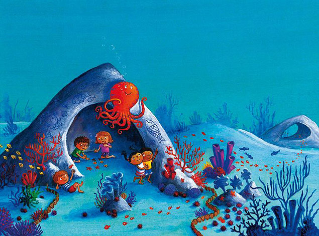Ilustrao do livro Octopuss Garden, do beatle Ringo Starr