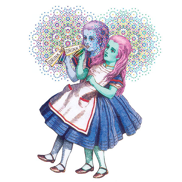 Ilustrao de edio comemorativa de "Alice no Pas das Maravilhas" da editora Zahar