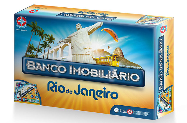 Banco Imobilirio temtico do Rio de Janeiro, que no faz meno  Olimpada