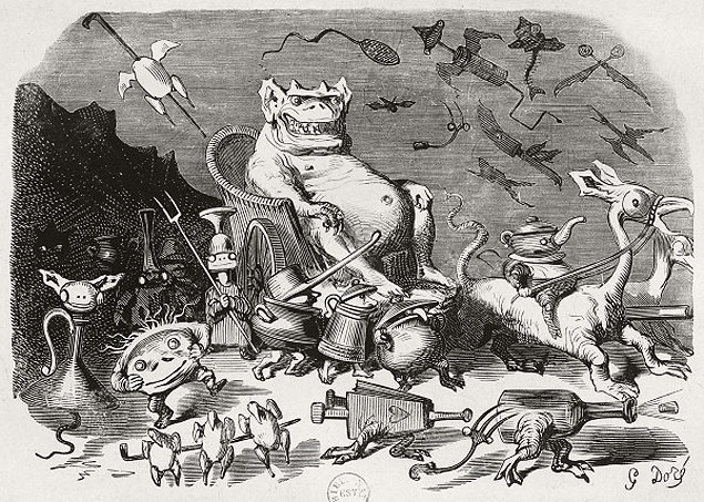 Gravura de Gustave Dor para o clssico de Rabelais