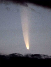 O cometa McNaught  visto no cu na Nova Zelndia (Oceania) 