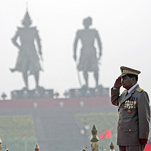 General Than Shwe, chefe da Junta Militar de Mianmar (antiga Birmnia)