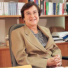 A ex-primeira-dama Ruth Cardoso durante entrevista para a Folha em 1999