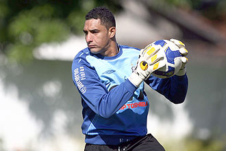 Fabio Costa na época em que treinava no Santos