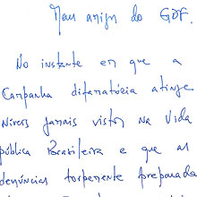 Em  carta a amigos do GDF, Arruda se diz vítima de campanha difamatória