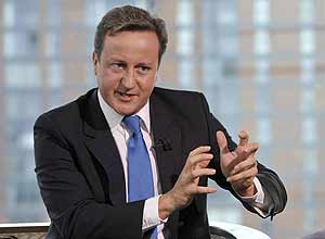 O primeiro-ministro britnico, David Cameron, que chega nesta quinta-feira a Bruxelas