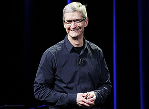 Tim Cook durante a apresentao do terceiro iPad, nos EUA
