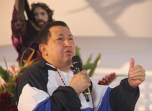 'Cristo, dê-me sua cruz, mas não me leve ainda', disse presidente da Venezuela, Hugo Chávez, em discurso nesta 5ª à noite