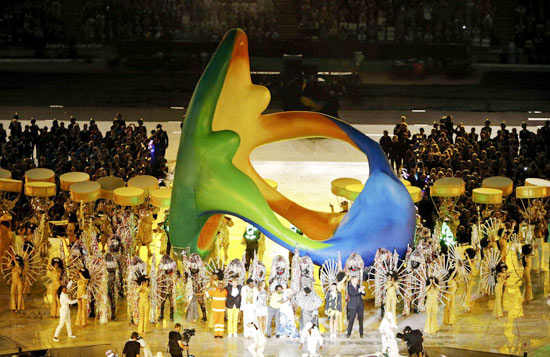 Festa brasileira na cerimnia de encerramento dos Jogos de Londres