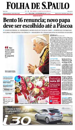 Veja a versão digital da Folha