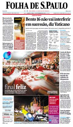 Veja a versão digital da Folha