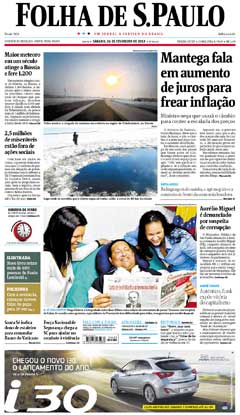 Veja a versão digital da Folha